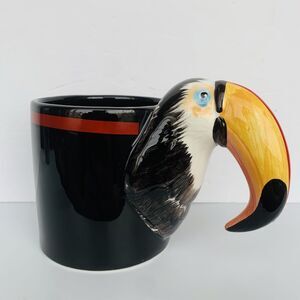 Vintage 1986 Bergschrund Seattle Toucan Coffee Mug Tea Cup Tropical Bird